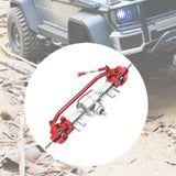 Maxbell RC Car Accessory Replaces RC Car Front Axle for MN128 MN86 MN86S 1/12 RC Car Argent and Red