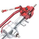 Maxbell RC Car Accessory Replaces RC Car Front Axle for MN128 MN86 MN86S 1/12 RC Car Argent and Red
