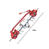 Maxbell RC Car Accessory Replaces RC Car Front Axle for MN128 MN86 MN86S 1/12 RC Car Argent and Red