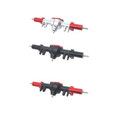 Maxbell RC Car Upgrade Parts RC Car Rear Axle Metal for MN128 MN86 MN86S 1/12 RC Car Argent and Red