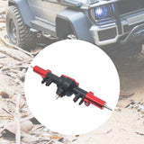 Maxbell RC Car Upgrade Parts RC Car Rear Axle Metal for MN128 MN86 MN86S 1/12 RC Car Black and Red