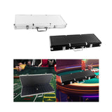 Maxbell Chip Suitcase Box Aluminum Alloy Thicken High Capacity Solid Carrying Case Silver