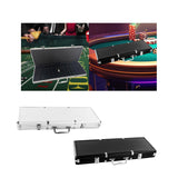 Maxbell Chip Suitcase Box Aluminum Alloy Thicken High Capacity Solid Carrying Case Silver