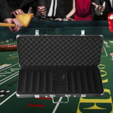 Maxbell Chip Suitcase Box Aluminum Alloy Thicken High Capacity Solid Carrying Case Black