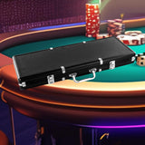 Maxbell Chip Suitcase Box Aluminum Alloy Thicken High Capacity Solid Carrying Case Black