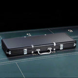 Maxbell Chip Suitcase Box Aluminum Alloy Thicken High Capacity Solid Carrying Case Black