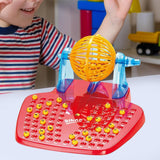 Maxbell Bingo Lotto Game Portable Bingo Chips Bingo Machine Toy for Travel Party