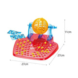 Maxbell Bingo Lotto Game Portable Bingo Chips Bingo Machine Toy for Travel Party
