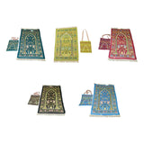 Maxbell Prayer Mat with Carrying Bag Area Rugs for Living Room Travel Bedroom Green
