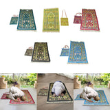Maxbell Prayer Mat with Carrying Bag Area Rugs for Living Room Travel Bedroom Green