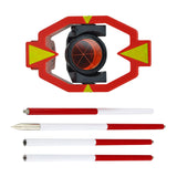 Maxbell Mini Prism Pole 4 Poles Outdoor 30cm Per Pole Survey Stick Mini Prism System