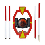 Maxbell Mini Prism Pole 4 Poles Outdoor 30cm Per Pole Survey Stick Mini Prism System