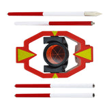Maxbell Mini Prism Pole 4 Poles Outdoor 30cm Per Pole Survey Stick Mini Prism System