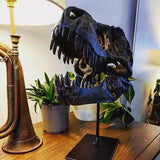 Dinosaur Resin Skull Head Model Creative Skeleton Figurine Home Decor L