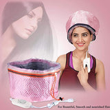 Maxbell Hair Care Thermal Head Spa Cap Treatment with Beauty Steamer Nourishing Heating Cap - Pink