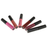 Max 6 Colors Matte Lip Gloss Long Lasting Liquid Lipsticks +12pcs Lip Brushes #C