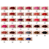 Max 6 Colors Matte Lip Gloss Long Lasting Liquid Lipsticks +12pcs Lip Brushes #C