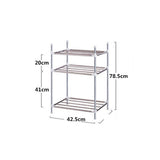 3 Tiers Kitchen Bathroom Shower Caddy Storage Rack Stainless Shelf Organiser Rust-proof