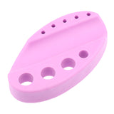 Silicone Pigment Pen Holder Permanent Makeup Tattoo Ink Cup Cap Stand Purple