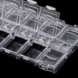 Empty Storage Container Box Case for Nail Art Tips Rhinestone Clear