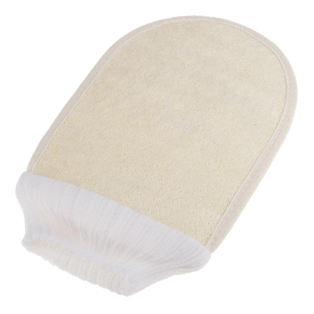 Maxbell Natural Loofah Sponge Bath Massage Brush Body Cleaning Exfoliator Washing Glove Towel Wipe Beige - Aladdin Shoppers