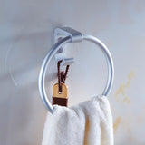 Max Towel Ring Bathroom Accessories Round Hand Towel Holder Wall Mounted w/ Hook