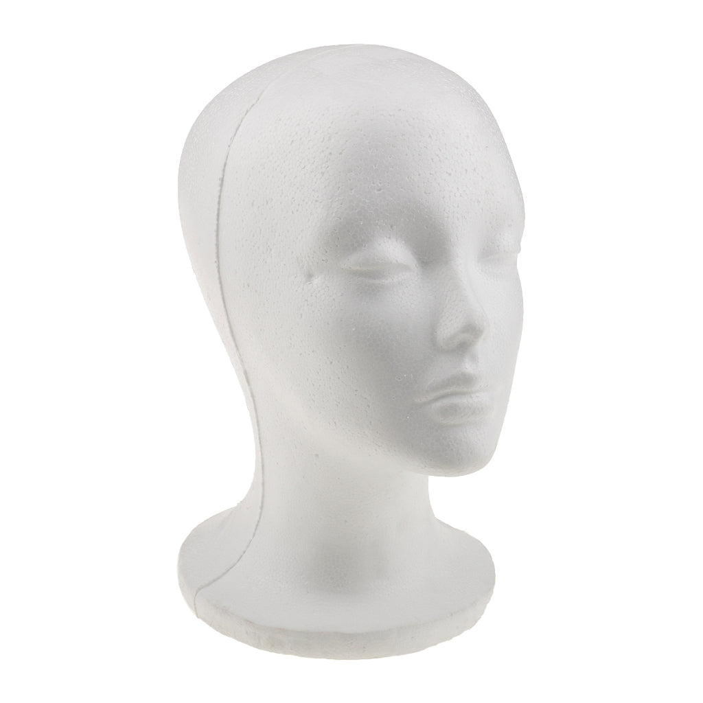 Foam Female Mannequin Head Wigs Hat Glasses Shop Display Stand Holder