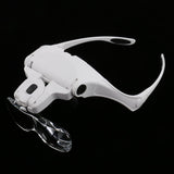 5 Lens Headset Magnifying Glass LED Lamp for Eyelash Extension Microblading