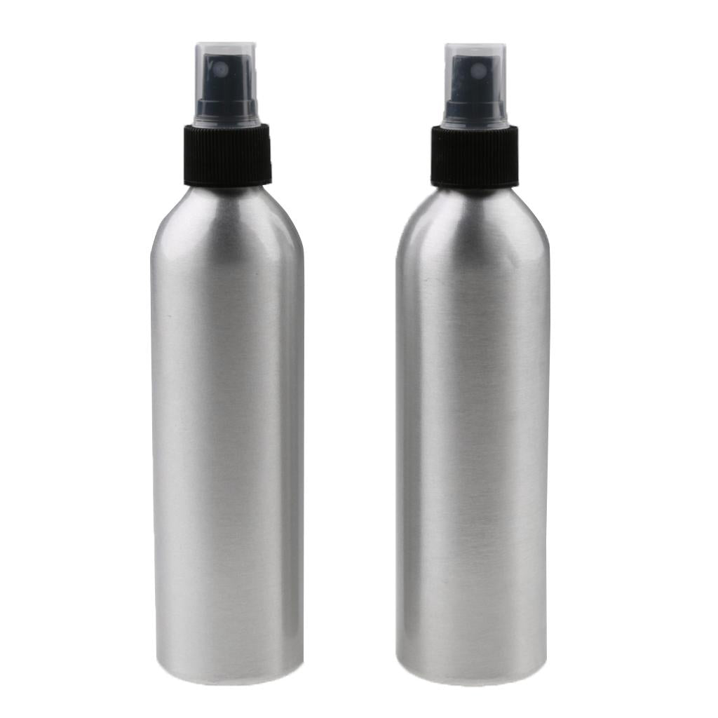 2x Travel Aluminum Mist Spray Perfumes Bottle Makeup Sprayer Atomizer 150ml