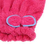 Super Absorbent Quick Dry Shower Bath Hair Drying Towel Cap Wrap Turban Hat