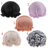 Elastic Silk Night Sleeping Hat Cap Head Cover Chemo Bonnet Hair Care Black