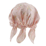 Light Weight Silk Bonnet Night Sleeping Hat Head Cover Eye Mask Beanie Cap Pink