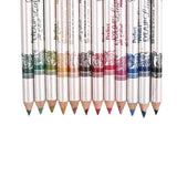 12 Pieces Long Lasting Colorful Eyeliner Eyebrow Lip Liner Pencils Set Pens Makeup Cosmetic Tool