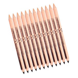 Double Ended Eyeliner Concealer Pencil Makeup Pen Deep brown + Skin color Pack Of 12PCS #2