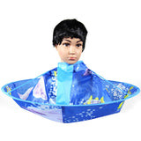 Child Kid Bib Umbrella Hair Cutting Cape Barber Styling Waterproof Cloak 2#