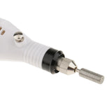 Maxbell Nail Repair-Clamp Tweezer Pincher with Mini Electric File Nail Drill EU Plug