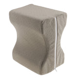 Memory Foam Knee Pillow Leg Support Pressure Relief Bed Cushion+Cover Gray