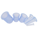 6 Piece Silicone Anti Cellulite Massage Vacuum Cupping Body Facial Cup Blue