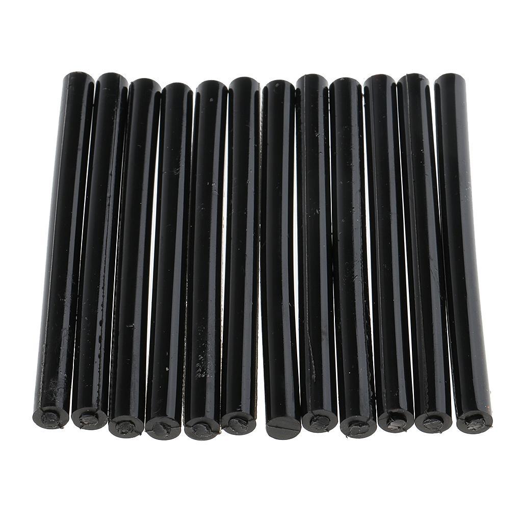 12 Pieces 7.5mm Bonding Glue Sticks for Hair Extension Fusion 10cm Black