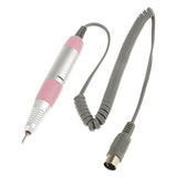 Professional Electric Nail Art Drill Bits Handpiece Manicure Machine Pen Handle Replacement Hand Piece Pink