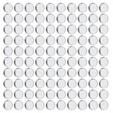Maxbell 100 Pieces Empty Eyeshadow Blush Makeup Pans for Magnetic Palette Box Round