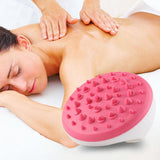 Maxbell Handheld Multi-function Cellulite Full Body Massager Brush Glove Relaxing Bath Shower Scrubber Pink