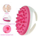 Maxbell Handheld Multi-function Cellulite Full Body Massager Brush Glove Relaxing Bath Shower Scrubber Pink