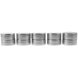 Lots of 10 Pieces 10g Empty Round Aluminum Tin Storage Jar Cosmetics Cream Containers with Screw Top Lids for Candles Balm Salves