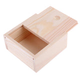 Small Plain Natural Wooden Box Storage Organizer Decorative Case Container for Jewellery Small Gadgets Essence Oil Bottles Handmade Soap Burlywood