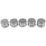 Maxbell Lots of 10 Pieces 15g Empty Round Aluminum Tin Storage Jar Cosmetics Cream Containers with Screw Top Lids for Candles Balm Salves