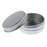 Maxbell Lots of 10 Pieces 15g Empty Round Aluminum Tin Storage Jar Cosmetics Cream Containers with Screw Top Lids for Candles Balm Salves