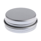 Maxbell Lots of 10 Pieces 15g Empty Round Aluminum Tin Storage Jar Cosmetics Cream Containers with Screw Top Lids for Candles Balm Salves