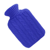 Maxbell 2 Pieces Knitted Cover Case For 2000ml Rubber Hot Water Bottle Bag Blue Red