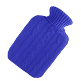 Maxbell 2 Pieces Knitted Cover Case For 2000ml Rubber Hot Water Bottle Bag Blue Red